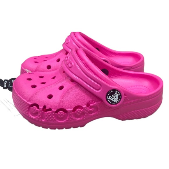 Crocs Baya Clog 205483-6L0 Neon Magenta Children c9 New
